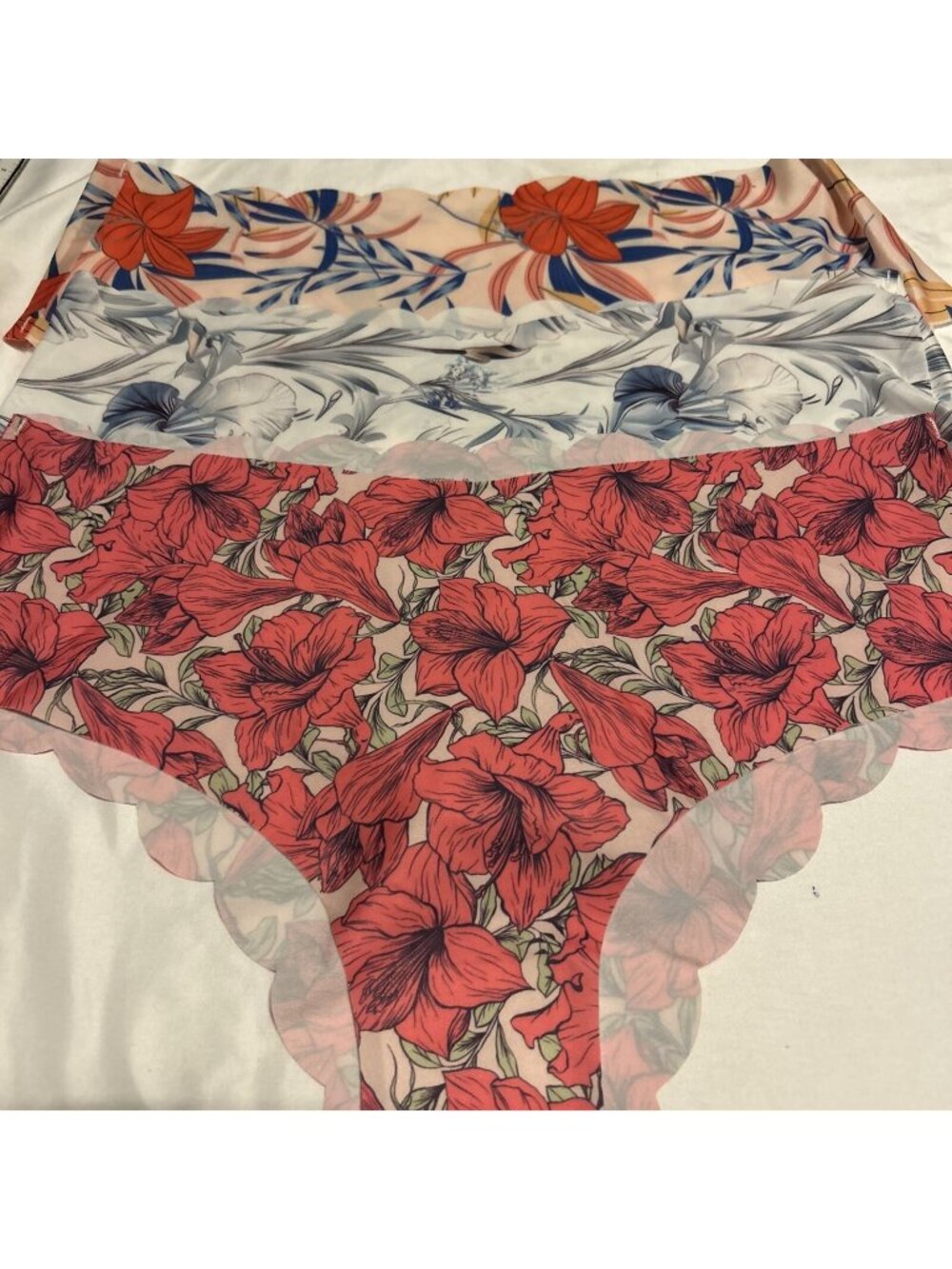 Morvia 3pk Floral Assorted Colors High Leg Woman’s panties XXL Lingerie Seamless